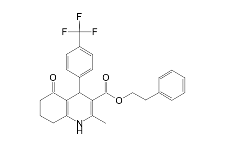 5-keto-2-methyl-4-[4-(trifluoromethyl)phenyl]-4,6,7,8-tetrahydro-1H-quinoline-3-carboxylic acid phenethyl ester