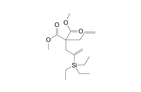 dimethyl 2-allyl-2-(2-triethylsilylallyl)propanedioate