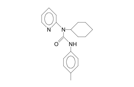 N-CYCLOHEXYL-N-(PYRIDIN-2-YL)-N'-(4-METHYLPHENYL)-UREA