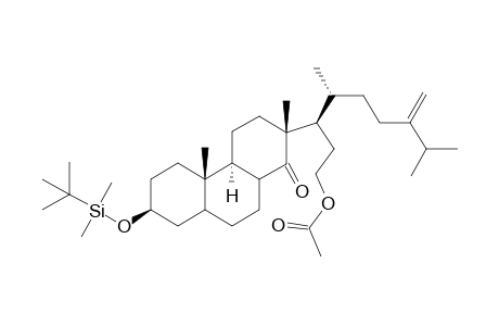 15-Acetoxy-3.beta.-t-butyldimethylsilyloxy-14,15-seco-ergost-24(28)-en-14-one