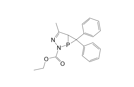 2-(Ethoxycarbonyl)-4-methyl-6,6-diphenyl-2,3-diaza-1-phospha-bicyclo[3.1.0]hex-3-ene