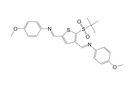 benzenamine, N-[(E)-[2-[(1,1-dimethylethyl)sulfonyl]-5-[(E)-[(4-methoxyphenyl)imino]methyl]-3-thienyl]methylidene]-4-methoxy-