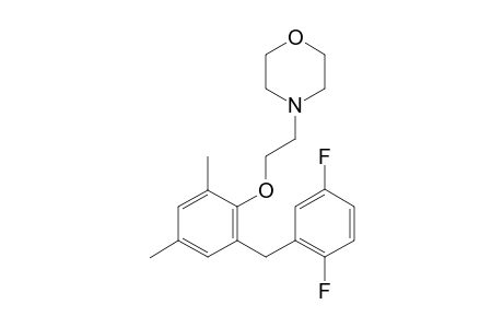 4-(2-(2-(2,5-Difluorobenzyl)-4,6-dimethylphenoxy)ethyl)morpholine