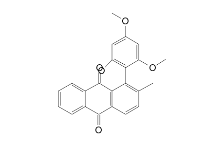 1-(2,4-Dimethoxy-6-oxidanyl-phenyl)-2-methyl-anthracene-9,10-dione