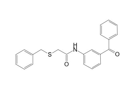 Acetamide, N-(3-benzoylphenyl)-2-benzylsulfanyl-