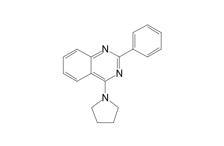 Quinazoline, 2-phenyl-4-(1-pyrrolidinyl)-