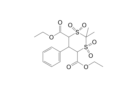 2,2-dimethyl-5-phenyl-m-dithiane-4,6-dicarboxylic acid, diethyl ester, 1,1,3,3-tetraoxide