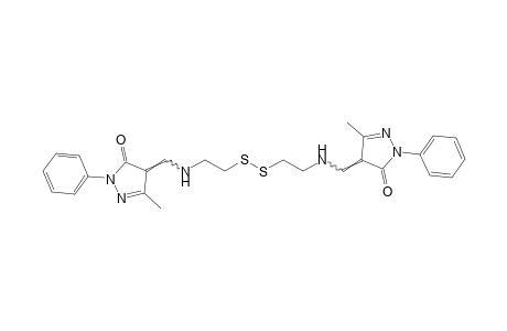bis{[(3-methyl-5-oxo-1-phenyl-2-pyrazolin-4-ylidene)methyl] amino ethylene}disulfide