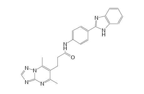 [1,2,4]triazolo[1,5-a]pyrimidine-6-propanamide, N-[4-(1H-benzimidazol-2-yl)phenyl]-5,7-dimethyl-