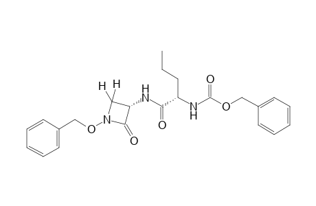 {1(S)-{[1-(benzyloxy)-2-oxo-3(S)-azetidinyl]carbamol}butyl}carbamic acid, benzyl ester