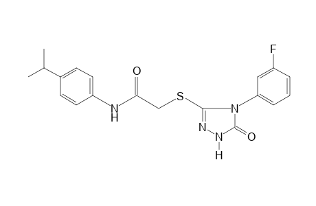 2-{[4-(m-fluorophenyl)-5-oxo-delta square-1,2,4-triazolin-3-yl]thio}-4'-isopropylacetanilide