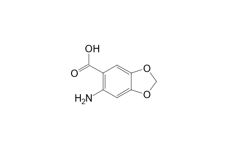 1,3-Benzodioxole-5-carboxylic acid, 6-amino-