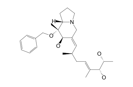 (7R,8R,8as)-8-(Benzyloxy)-7-hydroxy-6(Z)-[(6R,7R)-6,7-dihydroxy-2(R),5-dimethyl-4(E)-octenylidene]-8-methyloctahydroindolizine