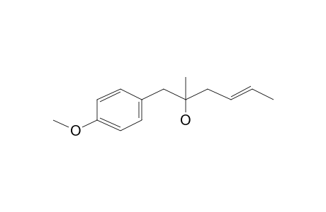 1-(4-Methoxyphenyl)-2-methylhex-4-en-2-ol