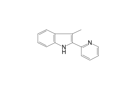 1H-Indole, 3-methyl-2-(2'-pyridyl)-