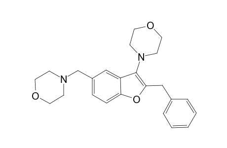 2-Benzyl-3-(morpholin-1-yl)-5-(1-morpholinyl)methylbenzofuran