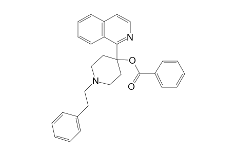 4-(1-isoquinolyl)-1-phenethyl-4-piperidinol, benzoate(ester)