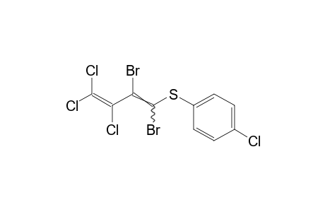 1-[(p-chlorophenyl)thio]-1,2-dibromo-3,4,4-trichloro-1,3-butadiene