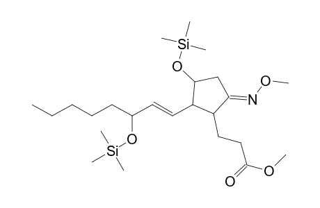 3-[(5E)-5-methoxyimino-3-trimethylsilyloxy-2-[(E)-3-trimethylsilyloxyoct-1-enyl]cyclopentyl]propanoic acid methyl ester