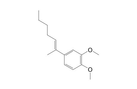 (E)-4-(hept-2-en-2-yl)-1,2-dimethoxybenzene