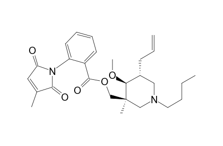 ((3S*,4S*,5R*)-1-Butyl-4-methoxy-3-methyl-5-allylpiperidin-3-yl)methyl 2-(3-methyl-2,5-dioxo-2,5-dihydro-1H-pyrrol-1-yl)benzoate