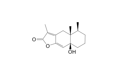 TSOONGIANOLIDE-B;(4A-R,5S,8A-S)-4A,5,6,7,8,8A-HEXAHYDRO-8A-HYDROXY-3,4A,5-TRIMETHYL-NAPHTHO-[2,3-B]-FURAN-2-(4H)-ONE