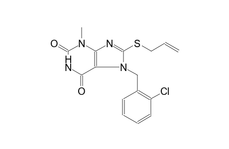 8-(allylsulfanyl)-7-(2-chlorobenzyl)-3-methyl-3,7-dihydro-1H-purine-2,6-dione