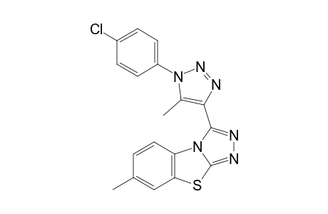 1-[1-(4-chlorophenyl)-5-methyl-triazol-4-yl]-6-methyl-[1,2,4]triazolo[3,4-b][1,3]benzothiazole