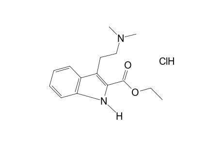 3-[2-(dimethylamino)ethyl]indole-2-carboxylic acid, ethyl ester, monohydrochloride