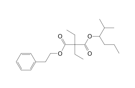 Diethylmalonic acid, 2-methylhex-3-yl phenethyl ester