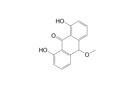 1,8-Dihydroxy-10-methoxy-10H-anthracen-9-one
