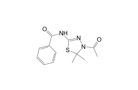 N-(4-acetyl-5,5-dimethyl-delta^2-1,3,4-thiadiazolin-2-yl)benzamide