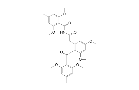 2,6-dimethoxy-N-{[3,5-dimethoxy-2-(2,6-dimethoxy-p-toluoyl)phenyl]acetyl}-p-toluamide