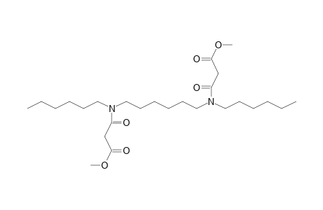 3-[hexyl-[6-[hexyl-(3-keto-3-methoxy-propanoyl)amino]hexyl]amino]-3-keto-propionic acid methyl ester
