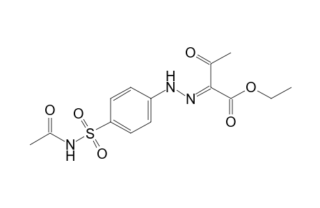 2,3-dioxobutyric acid, ethyl ester, 2-{[p-(acetylsulfamoyl)phenyl]hydrazone}