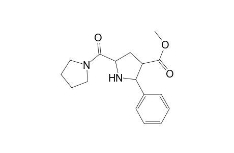 2-Phenyl-5-(pyrrolidine-1-carbonyl)pyrrolidine-3-carboxylic acid methyl ester