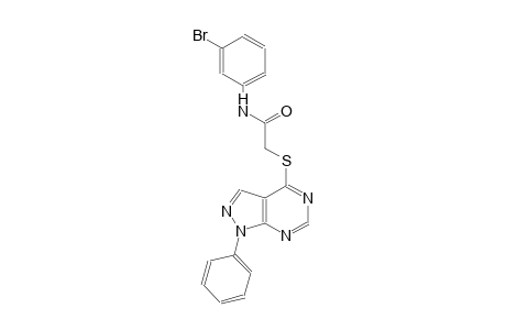 N-(3-bromophenyl)-2-[(1-phenyl-1H-pyrazolo[3,4-d]pyrimidin-4-yl)sulfanyl]acetamide