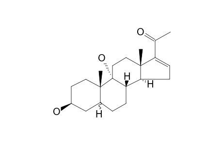 16-Allopregnene-3.beta.,9.alpha.-diol-20-one