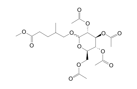 Pentanoic acid, 4-methyl-5-[(2,3,4,6-tetra-o-acetyl-D-glucopyranosyl)oxy]-, methyl ester