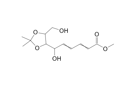 2,4-Hexadienoic acid, 6-hydroxy-6-[5-(hydroxymethyl)-2,2-dimethyl-1,3-dioxolan-4-yl]-, methyl ester