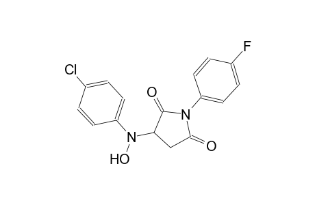 3-[4-chloro(hydroxy)anilino]-1-(4-fluorophenyl)-2,5-pyrrolidinedione