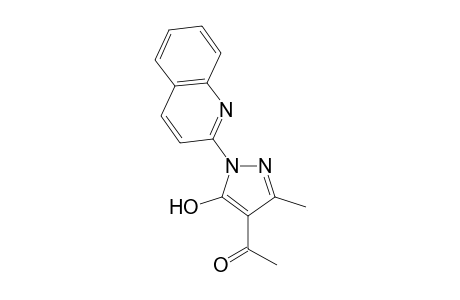 4-Acetyl-5-hydroxy-3-methyl-1-(2'-quinolyl)pyrazole