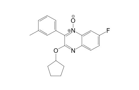 3-(CYCLOPENTYLOXY)-7-FLUORO-2-(META-TOLYL)-QUINOXALINE-N-OXIDE