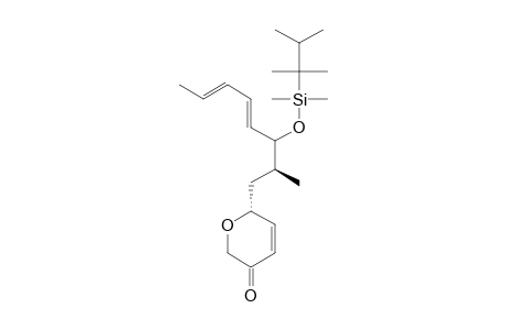 [R-[R*-(R*,R*S*)]-(E,E)]-1-(5,6-DIHYDRO-5-OXO-2-H-PYRAN-2-YL)-2-METHYL-3-[(THEXYL-DIMETHYLSILYL)-OXY]-4,6-OCTADIENE