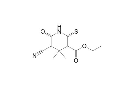 Ethyl 4,4-dimethyl-6-oxo-2-thioxo-5-cyanopiperidine-3-carboxylate