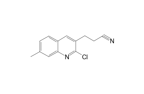 3-(2-Chloro-7-methyl-3-quinolinyl)propanenitrile