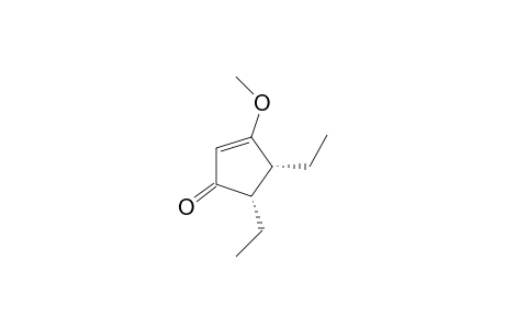 cis-3-Methoxy-4,5-diethylcyclopent-2-en-1-one