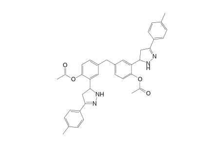 Methylenebis-2-(3-(4-methylphenyl)-4,5-dihydro-1Hpyrazol-5-yl)-4,1-phenylene diacetates