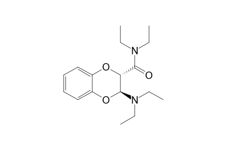 trans-N,N-Diethylamine-3-diethylamino-2,3-dihydro-1,4-benzodioxin-2-carboxamide