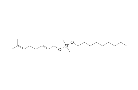 Silane, dimethyl(trans-3,7-dimethyl-2,6-octadien-1-yloxy)nonyloxy-